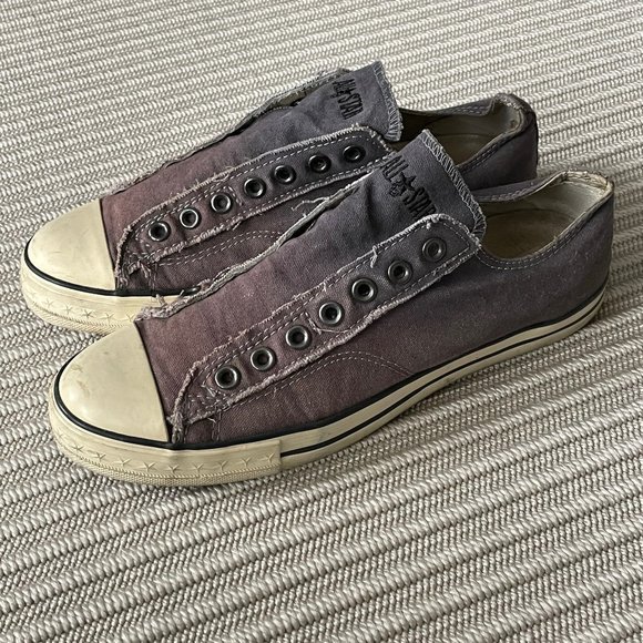 Converse x John Varvatos All Star Low Top Laceless Slip Ons - Mens 9 / Womens 11 - Picture 1 of 10